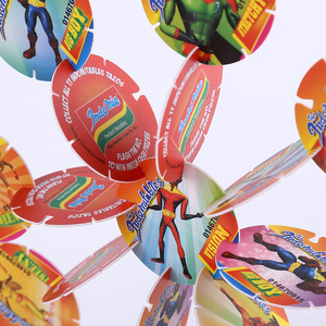 <span class=keywords><strong>Tazos</strong></span> de Plástico 3D para Niños, Tarjetas <span class=keywords><strong>Lenticulares</strong></span>, Juguetes de Bricolaje, Pogs para Promoción de Alimentos - Product Image 2