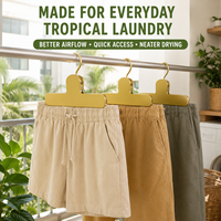 Vente en gros de pinces à vêtements en métal de 21 cm, larges et antidérapantes, pour pantalons, jupes, jeans, bottes et serviettes