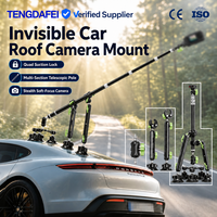 Support de toit de voiture tout-terrain robuste en alliage d'aluminium à triple ventouse pour Insta360 X4 X3 et Hero 13 12 11