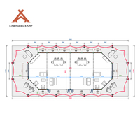 Tente de luxe sauvage quatre saisons Kawagebo Kamp (KK) en toile PVC/PVDF imperméable pour safari, glamping, lodge et villa, idéale pour les complexes hôteliers et les hôtels