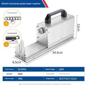 เครื่องตัดมันฝรั่งอเนกประสงค์ 3 in 1 แบบไฟฟ้า สำหรับทำเฟรนช์ฟรายส์ ทวิสต์ฮอทดอก และมันฝรั่งทอร์นาโด - Product Image 6