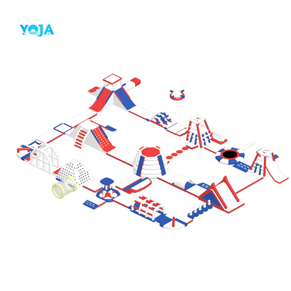 2022 YOJA/OEM Summer Water Game for Adults Hot Sale 0.9mm PVC Inflatable Water Park Obstacle Course