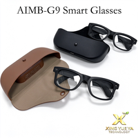 Lunettes Intelligentes AI AIMB-G9 avec Caméra 8MP, Enregistrement Vidéo HD 1080P Anti-Tremblement, Traduction en Temps Réel, WiFi, Type-C avec Étui de Charge