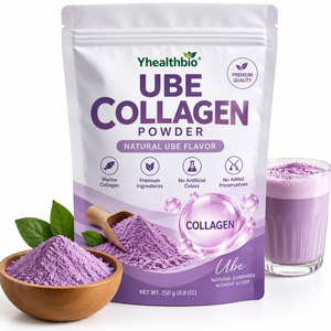 Poudre de collagène saveur Ube, mélange d'igname violette pour smoothies, pâtisseries et boissons, échantillon en vrac, vente en gros usine - Product Image 1