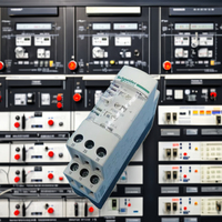 Relais miniature RM4TR32 à 4 boutons, contact haute puissance avec protection scellée pour utilisation sur carte de circuit imprimé (PCB), séquence de phase