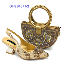 Chaussures plates et sacs pour femmes, ensemble de fête pour femmes, design de mode, design africain, vente en gros