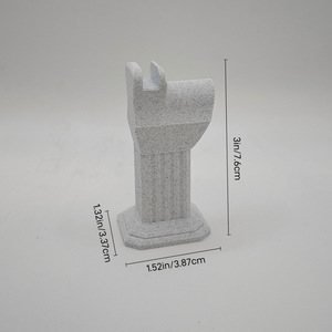 Supporto per occhiali stampato in 3D effetto marmo, altezza 3 pollici/7,6 cm, espositore resistente per occhiali, decorazione da scrivania - Product Image 1