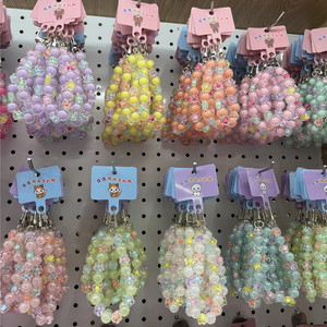 Móc khóa điện thoại di động mới, làm bằng hạt, phụ kiện trang trí tự làm, dây đeo tay, dây treo điện thoại trang trí - Product Image 4