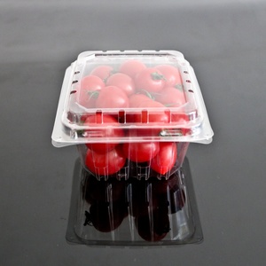 Caja de plástico desechable para fruta, contenedor, bandeja para fruta, embalaje de concha de ampolla transparente, rectangular plegable para mascotas - Product Image 4