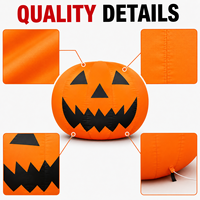 Modèle de citrouille gonflable géant personnalisé pour la promotion commerciale, les activités publiques d'Halloween, la décoration intérieure et extérieure