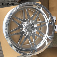 Tiefbettfelgen aus polierter T6061-Legierung, 20, 22, 24, 26, 28, 30 Zoll, polierte Felgen 8x180, 8x170, 8x165.1, 6x139.7 für Chevy, GMC, Dodge, Ford Räder