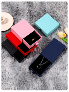 Пользовательские Роскошные жесткие картонные бумажные коробки с логотипом ящик кулон ожерелье ювелирные изделия упаковочные коробки - Product Image 3