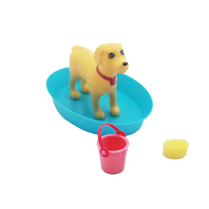 Kid Puppy Training Play Set with Mini Dog Figurines Tunnel and Seesaw Educational Pet Obstacle Course Toy for Children Promotion