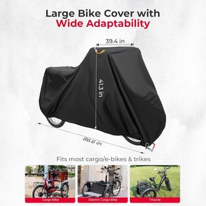 Housse de tricycle pour vélo adulte, housse de tricycle électrique robuste 420D, imperméable, protection solaire et anti-pluie pour l'extérieur - Product Image 2