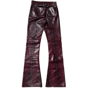 กางเกงหนังงูสั่งทำขายส่ง เอวสูง ระบายอากาศได้ดี มีสไตล์ - กางเกงหนังผู้ชายแฟชั่นใหม่สไตล์ฮิปฮอป - Product Image 2