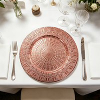 Assiettes de présentation modernes de 13 pouces, incassables, non toxiques et durables, sur mesure pour hôtels et décoration intérieure