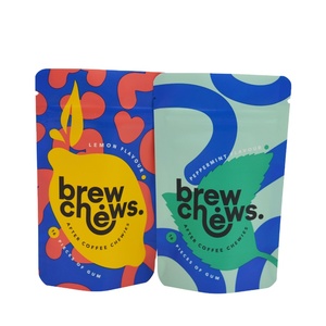 Digital Printing Bag Free Sample Matt Zip Lock Foil Mylar Smell Proof Plastic Coffee Packaging