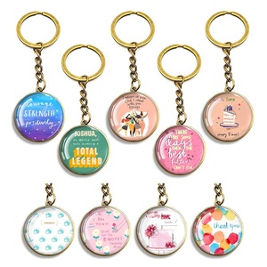 Factory Custom Glass Keychain Premium Crystal Key Chains