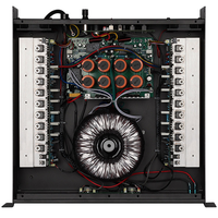 CA9 Sınıf H Profesyonel Güç Amplifikatörü 2U Raf Montajlı 2 Kanal 650W 8 Ohm 975W 4 Ohm Stereo Ses Amplifikatörü DJ Hoparlörü için
