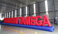 Lettres gonflables publicitaires en PVC pour piscine, décorations, ballons lettres, enseignes gonflables, logo pour événements, lettres géantes lumineuses à LED