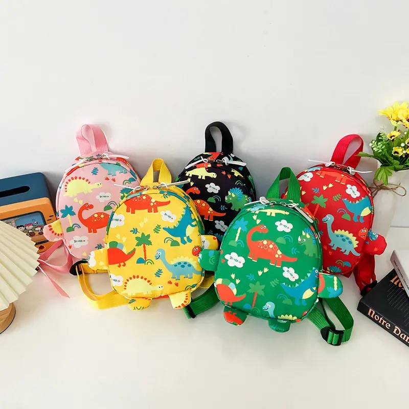 2022 Top sale kids purse animal handbag cute print small backpack mini dinosaur school bag for children