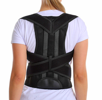 Correcteur de posture OEM X-strap en polyester et coton avec soutien dorsal croisé pour le soutien des épaules, idéal pour la cyphose, la scoliose et le confort au bureau