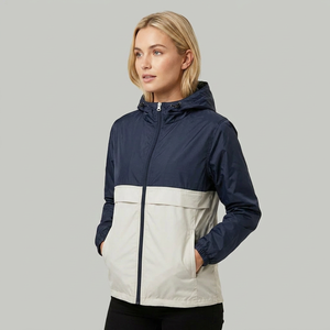 Chaqueta Cortavientos Larga Holgada con Capucha para Mujer, Otoño 2026, Casual, Ecológica, con Estampado Floral, Tejida en Poliéster, Bordada - Product Image 6