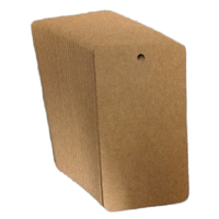 Étiquette volante en papier Kraft recyclable de haute qualité conception personnalisée code à barres pour Jeans vêtements vêtement joint cordon poinçon étiquette blanc noir