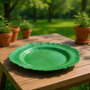 Assiette de présentation en plastique Reef, design irrégulier, durable, accessoire de décoration de table - Product Image 2