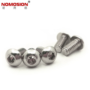 NOMOSION Round Head <b>Socket</b> Cap <b>Screws</b> TM1/4-20 Inch 304 Stainless Steel Nickel Plated - Product Image 3