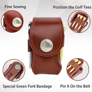 Pochette de <span class=keywords><strong>golf</strong></span> portable Matériau en cuir de vachette Deux couleurs disponibles Pochette de <span class=keywords><strong>golf</strong></span> de mode Sac d'accessoires de <span class=keywords><strong>golf</strong></span> - Product Image 6