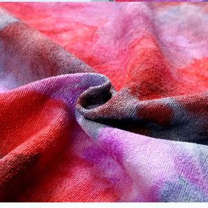 Toallas de Fitness Antideslizantes, Tapetes de Yoga Multicolores con Estampado Tie-Dye, de Secado Rápido y Transpirables, Rectangulares - Product Image 3