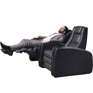 वीआईपी सिनेमा बैठने की लक्जरी झुकनेवाला सोफे मिनी शीर्ष अनाज चमड़े आधुनिक सोफे - Product Image 6