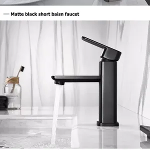 Aida उच्च गुणवत्ता बाथरूम बेसिन सिंक नल ठोस पीतल बेसिन नल पीतल मिक्सर लंबा और लघु विशिष्टता बेसिन नल मिक्सर - Product Image 4