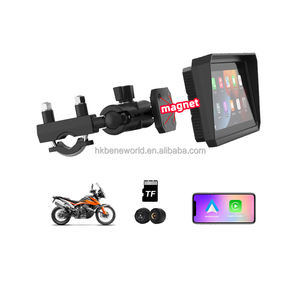 6.86 pouces moto sans fil Carplay Android Auto écran intelligent GPS Navigation double caméra 720P 64GB TF carte TPMS 1 an - Product Image 1