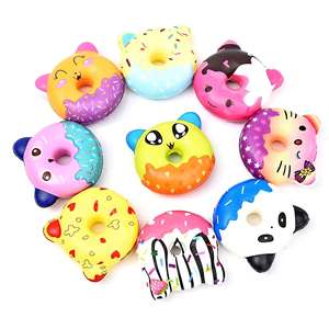 Donut Squishies en mousse PU parfumée à remontée lente, anti-stress, Panda Chat, jouet sensoriel pour enfants de 5 à 7 ans - Product Image 1
