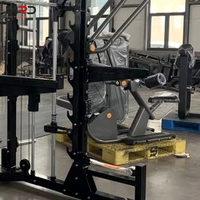 Máquina Multifuncional de Poleas Alta/Baja, para Sentadillas y Ejercicios Smith, Adecuada para Entrenamiento Profesional en Gimnasios