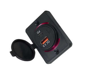 Cargador de Coche Modificado de 12-24V con Doble Puerto PD Tipo C + 3 Puertos USB QC 3.0 de Carga Rápida para Accesorios de Autobús/Camión - Product Image 1