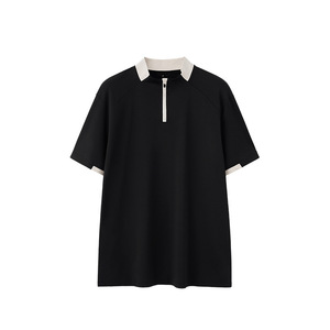 <span class=keywords><strong>Maglietta</strong></span> da <span class=keywords><strong>uomo</strong></span> personalizzabile con cerniera per primavera ed estate leggera Patchwork a maniche corte per Golf <span class=keywords><strong>Tennis</strong></span> pendolarismo - Product Image 5