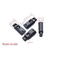Petits fermoirs à ressort en plastique de luxe, fournisseurs de clips de corde en forme de boule, clips de cordon, clips à ressort circulaires de sécurité