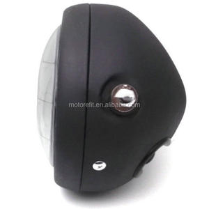Motorefit 6.5 "pouces <span class=keywords><strong>rond</strong></span> noir mat <span class=keywords><strong>phare</strong></span> LED de <span class=keywords><strong>moto</strong></span> Hi Lo Beam avec support Cafe Racer <span class=keywords><strong>phare</strong></span> haute performance - Product Image 5