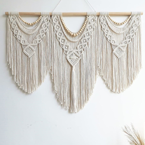 <span class=keywords><strong>Tapiz</strong></span> bohemio de macramé para colgar en la <span class=keywords><strong>pared</strong></span>, <span class=keywords><strong>tapiz</strong></span> grande hecho a mano para dormitorio y sala de estar - Product Image 4