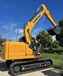 Hot Sale Liugong Excavator 913F With Hammer Line 13Ton Hydraulic Crawler Digger Earthmoving <b>Machine</b> New - Product Image 1