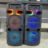 Haut-parleurs de fête portables d'extérieur à succès avec modèle GZ-2028 pour 8 2, prix d'usine, microphone inclus