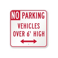 Panneau de signalisation de sécurité en aluminium personnalisé avec logo, prix d'usine, panneau métallique pour jardin, interdiction de stationnement