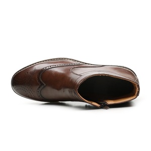 Mocassins décontractés pour hommes, bottes confortables <span class=keywords><strong>vintage</strong></span> à fermeture éclair, <span class=keywords><strong>chaussures</strong></span> de bureau et de soirée pour hommes - Product Image 6
