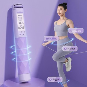 새로운 성인 조정 가능한 하이 퀄리티 전자 계산 점프 로프 스마트 가중 스틸 와이어 로프 센서 기술 학생 스포츠 - Product Image 1