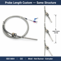 Thermocouple à ressort HUADONG, sonde en acier inoxydable pour moules et moulage par injection