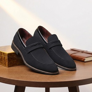 รองเท้าเดินลำลองผู้ชายสไตล์อังกฤษทำมือจากหนังนูบัคคุณภาพสูง ปี 2026 ดีไซน์เรโทรอเนกประสงค์ สวมใส่สบาย - Product Image 1