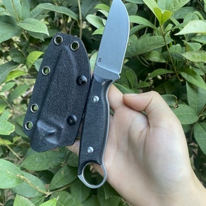 Tl0174 màu xanh lá cây <span class=keywords><strong>micarta</strong></span> xử lý cố định lưỡi chiến thuật EDC dao D2 thép đầy đủ tang tiện ích dao cho săn bắn sinh tồn ngoài trời - Product Image 1